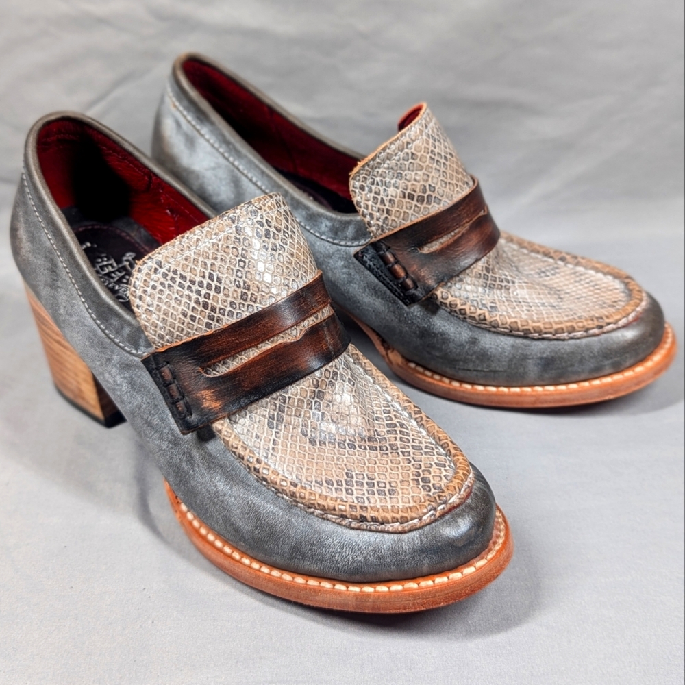 Freebird by Steven Chevelle Chunky Heeled Loafers